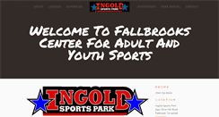 Desktop Screenshot of ingoldsportspark.com