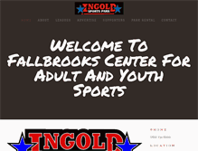 Tablet Screenshot of ingoldsportspark.com